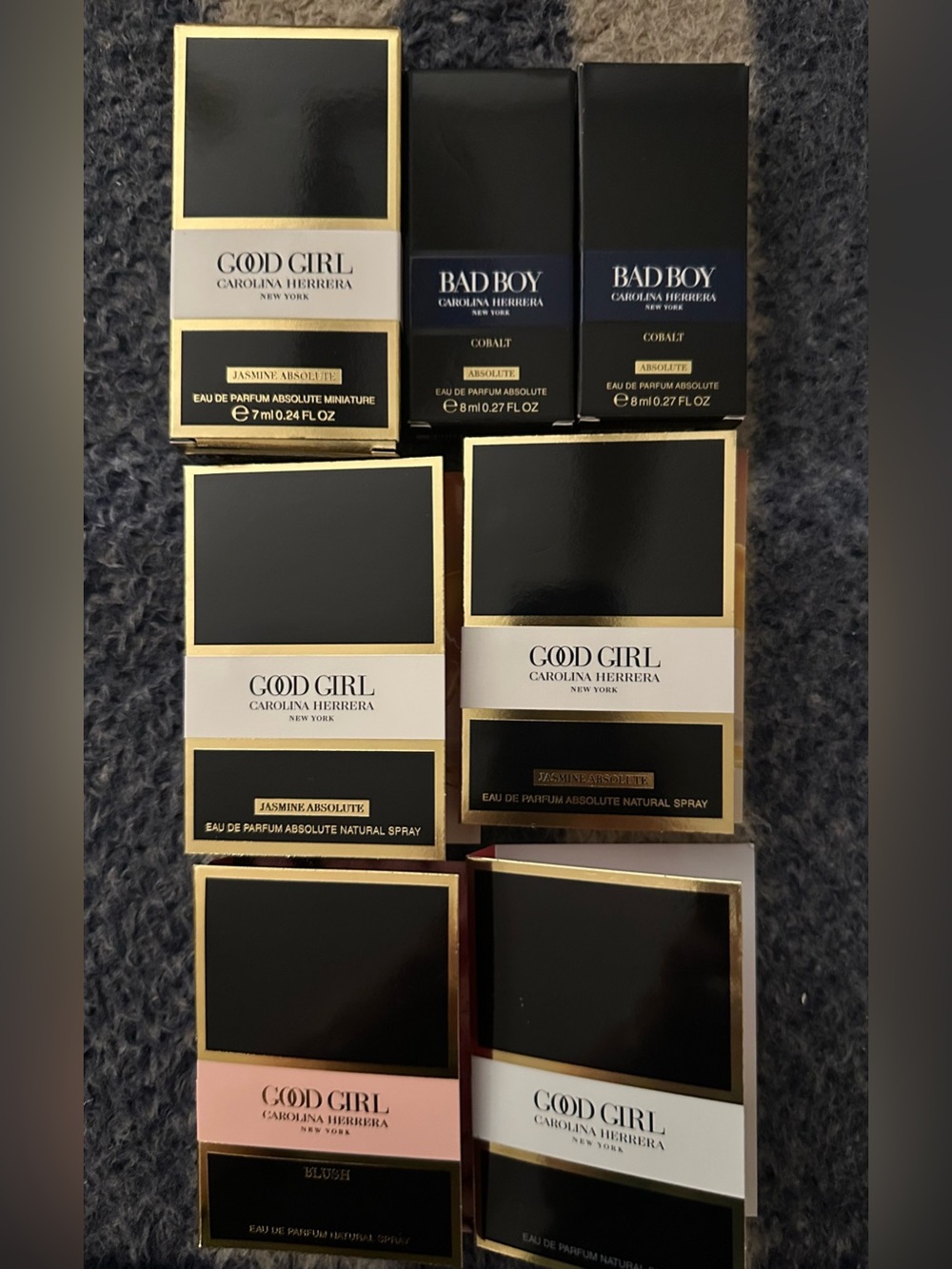 Carolina Herrera Good Girl & Bad Boy Mini Trio (and 4 samples)